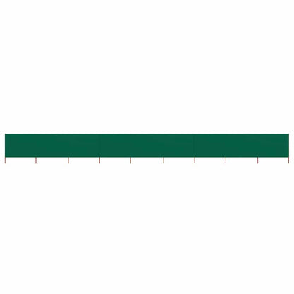 47193 vidaXL 9-panel Wind Screen Fabric 1200x120 cm Green