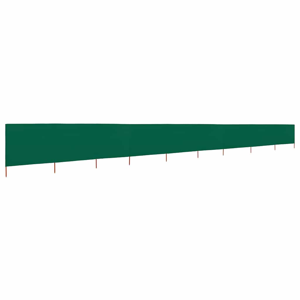 47193 vidaXL 9-panel Wind Screen Fabric 1200x120 cm Green
