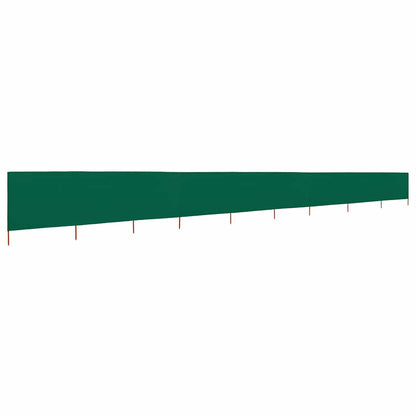 47193 vidaXL 9-panel Wind Screen Fabric 1200x120 cm Green