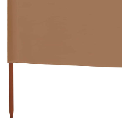 47195 vidaXL 9-panel Wind Screen Fabric 1200x120 cm Taupe