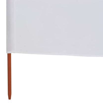 9-panel Wind Screen Fabric 1200x160 cm Sand White