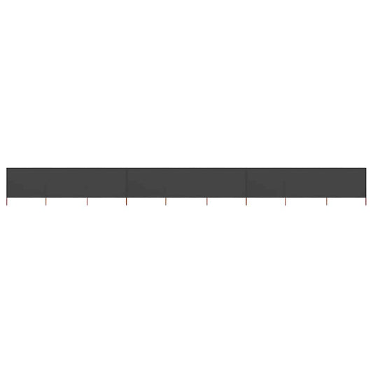 9-panel Wind Screen Fabric 1200x160 cm Anthracite