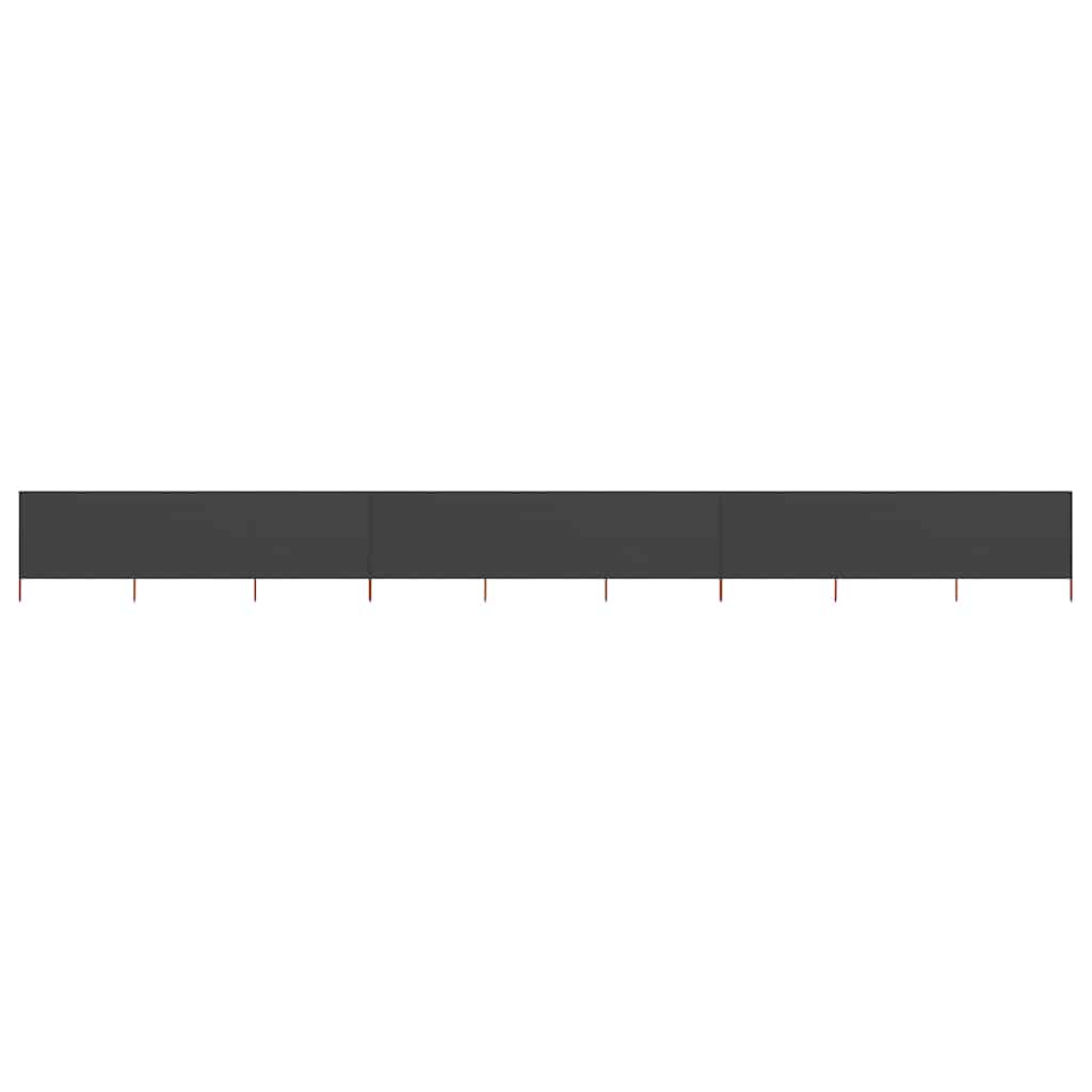 47200 vidaXL 9-panel Wind Screen Fabric 1200x160 cm Anthracite
