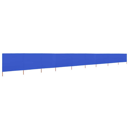 9-panel Wind Screen Fabric 1200x160 cm Azure Blue