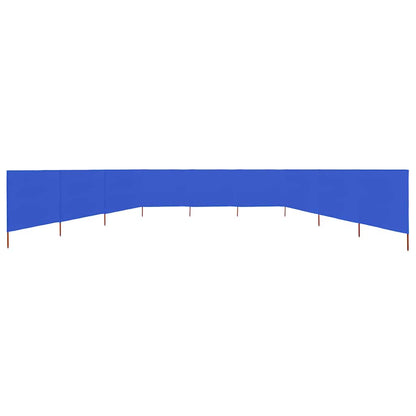 9-panel Wind Screen Fabric 1200x160 cm Azure Blue