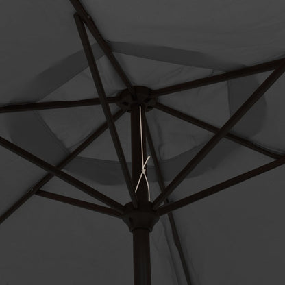 Garden Parasol Anthracite 200x224 cm Aluminium