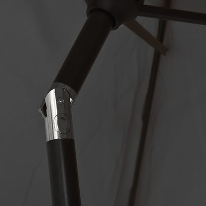 Garden Parasol Anthracite 200x224 cm Aluminium