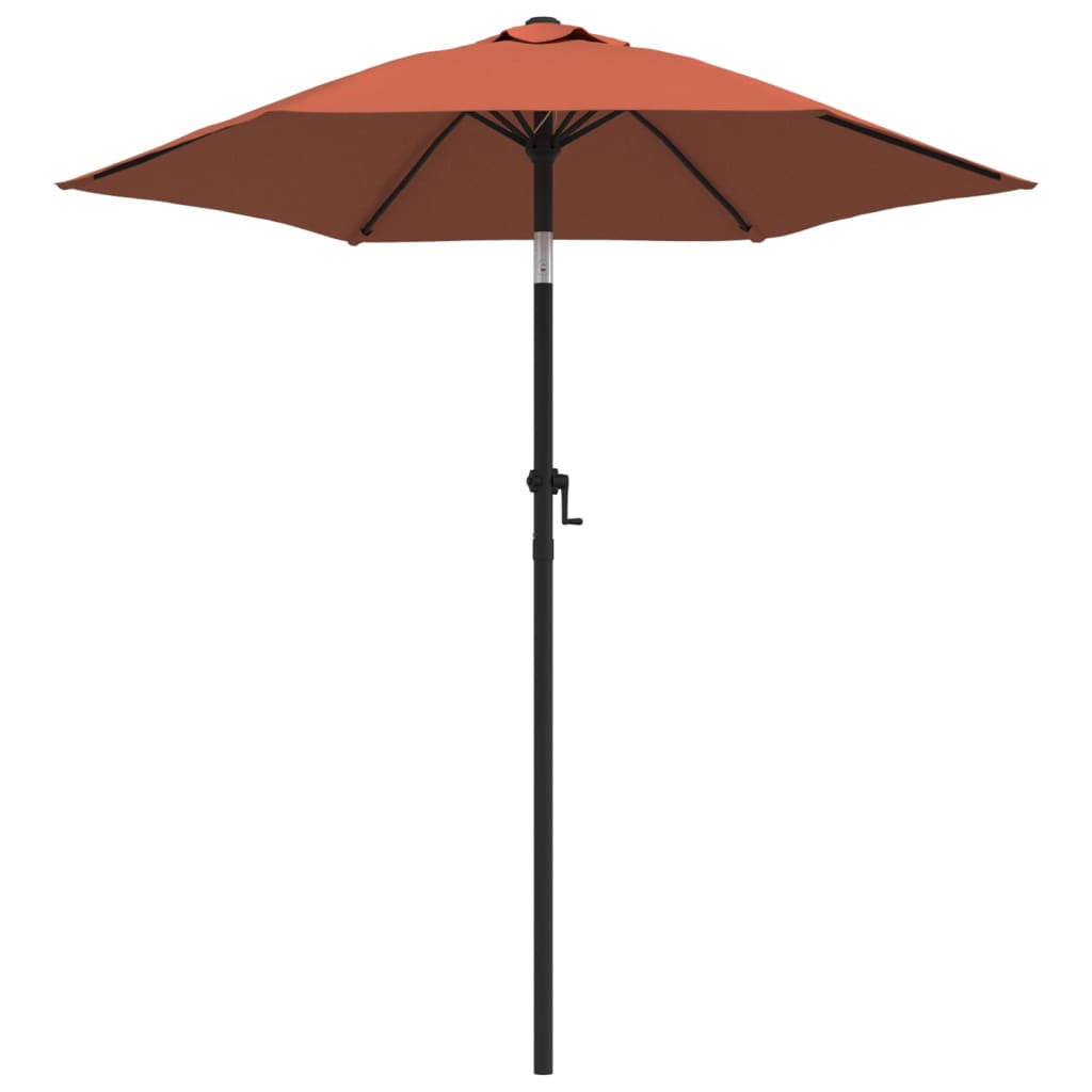 Garden Parasol Terracotta 200x224 cm Aluminium