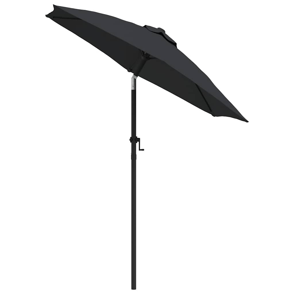Garden Parasol | Black and dark grey | Aluminium, Polyester | Medium