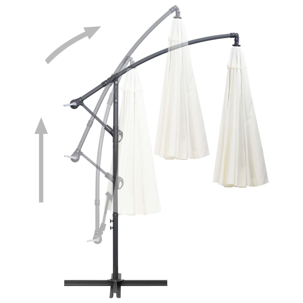 Parasol | Sand white | Aluminium, Polyester | 3 m diameter