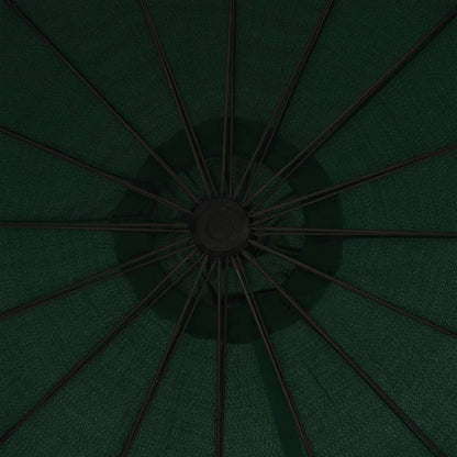 47221 vidaXL Hanging Parasol Green 3 m Aluminium Pole