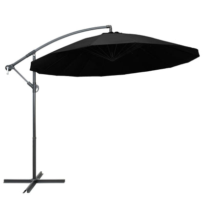 Garden Parasol | Black | Aluminium, Polyester | Extra Large