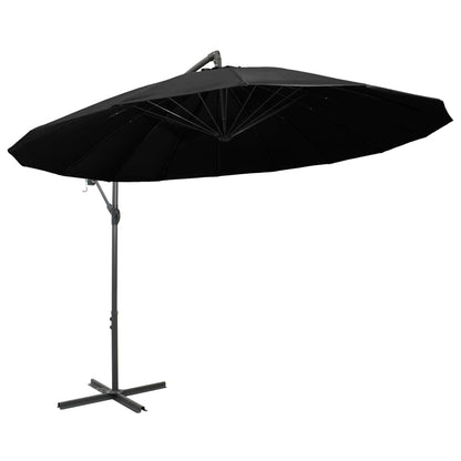 Garden Parasol | Black | Aluminium, Polyester | Extra Large