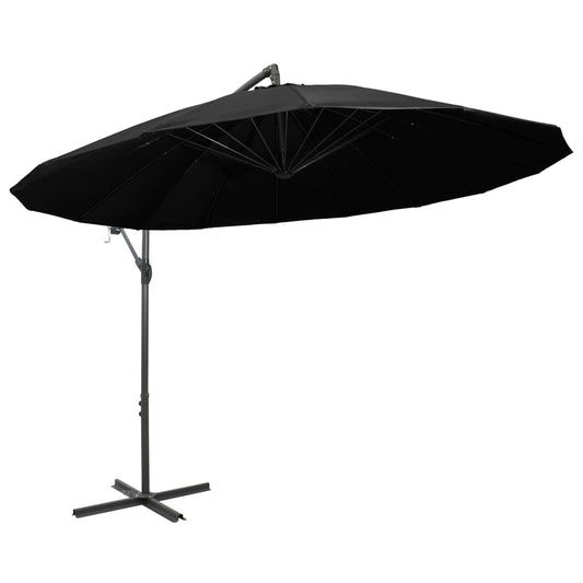 Garden Parasol | Black | Aluminium, Polyester | Extra Large