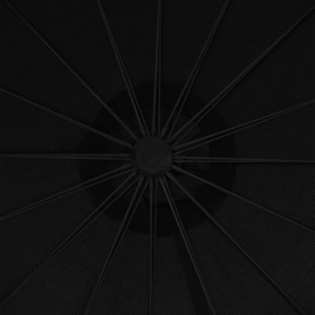 Garden Parasol | Black | Aluminium, Polyester | Extra Large