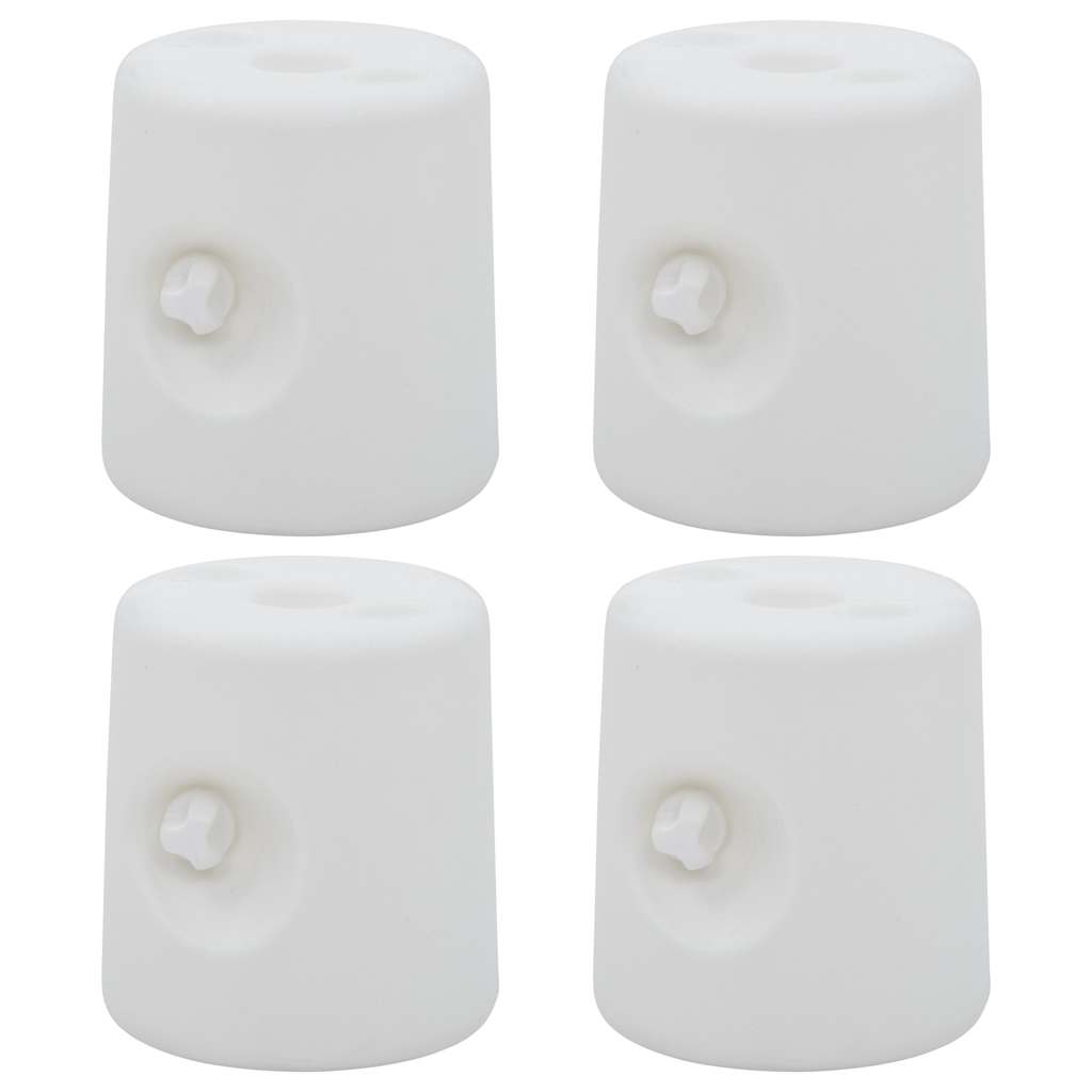 47688 vidaXL Gazebo Weights 4 pcs PE White