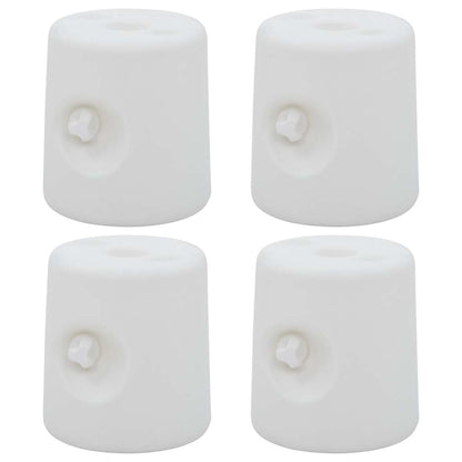 47688 vidaXL Gazebo Weights 4 pcs PE White