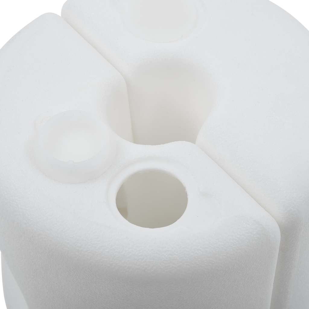 47688 vidaXL Gazebo Weights 4 pcs PE White