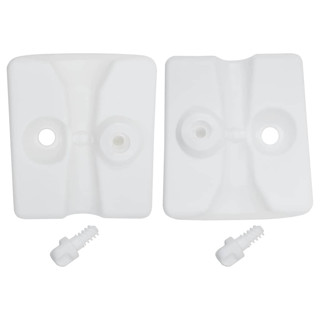 47688 vidaXL Gazebo Weights 4 pcs PE White
