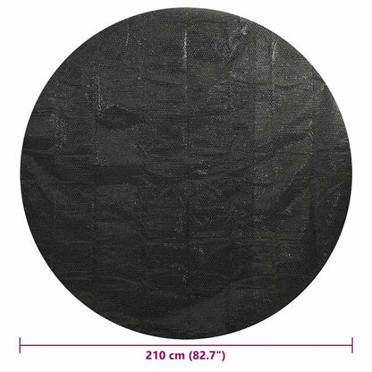 Pool Cover | Black | Polyethylene | 210 cm Diameter | Heat-resistant