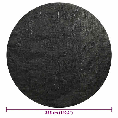 Pool Cover Black 356 cm PE