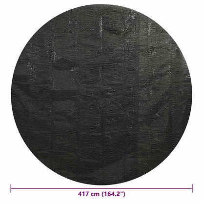 Pool Cover | Black | Polyethylene with air chambers | 417 cm Diameter