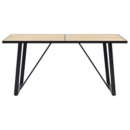 Dining Table Oak 160x80x75 cm MDF