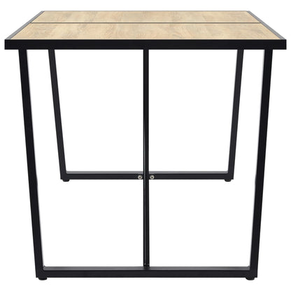Dining Table Oak 160x80x75 cm MDF