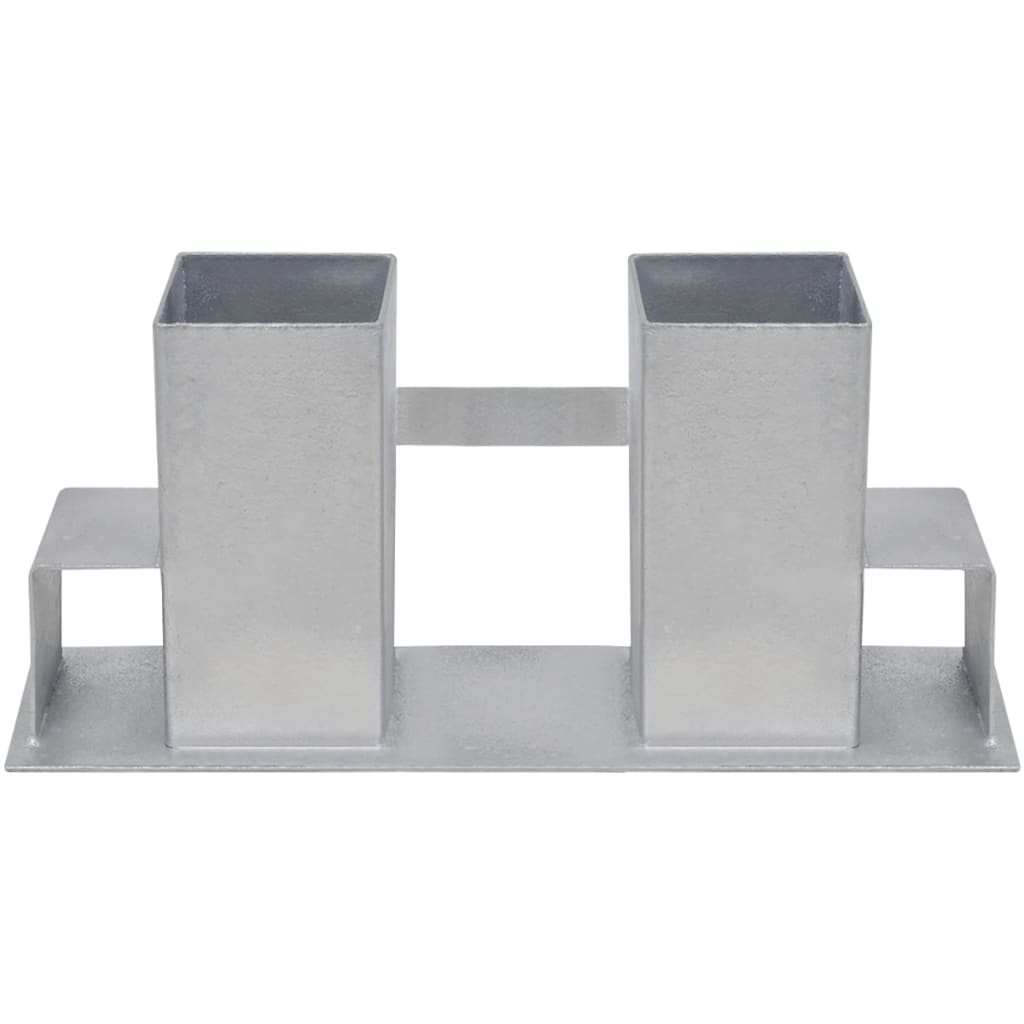 Firewood Stacking Aids 8 pcs Steel Silver