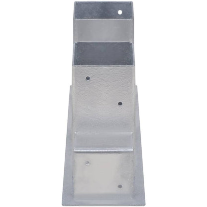 Firewood Stacking Aids 8 pcs Steel Silver