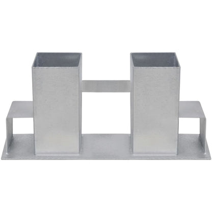 Firewood Stacking Aids 12 pcs Steel Silver