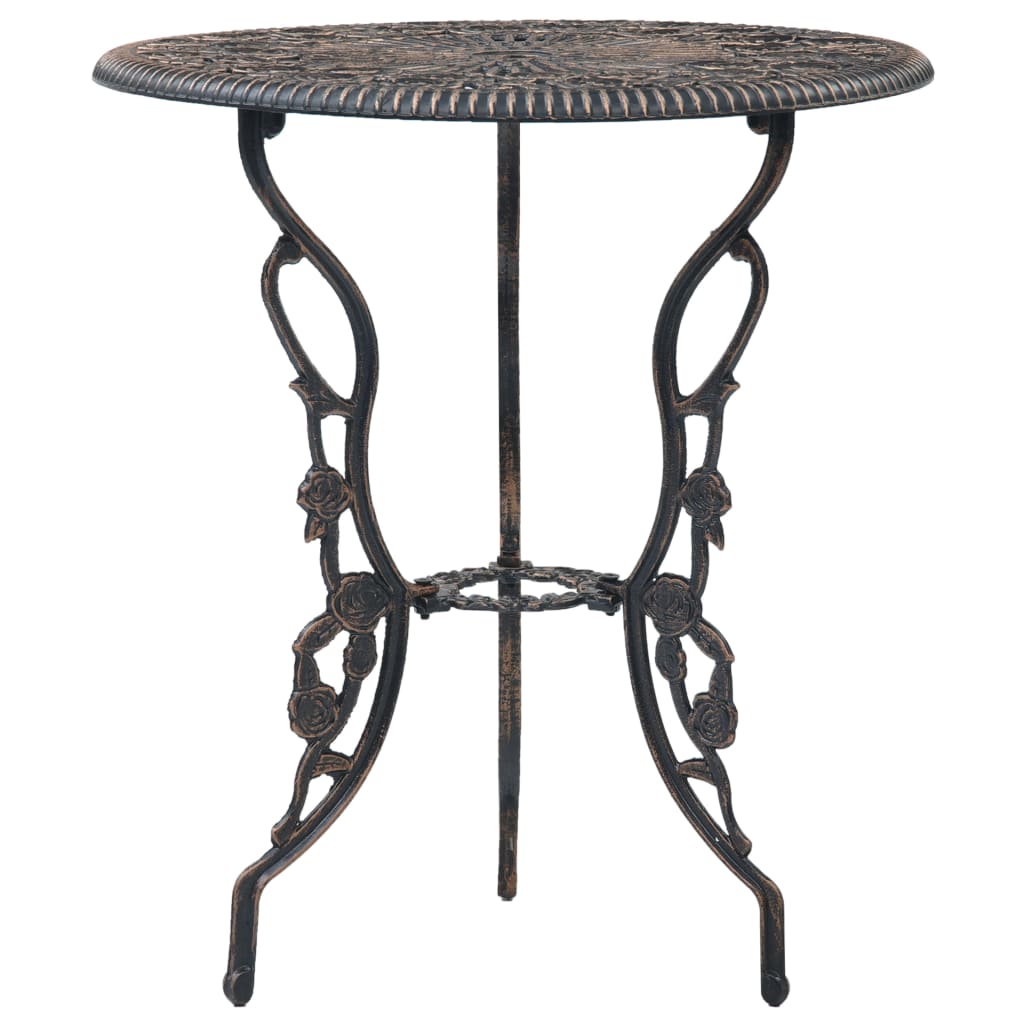Bistro Set | Bronze | Cast Aluminium | Compact | Durable | Bistro Set
