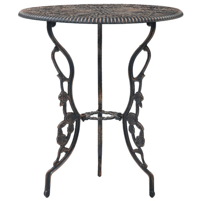 Bistro Set | Bronze | Cast Aluminium | Compact | Durable | Bistro Set