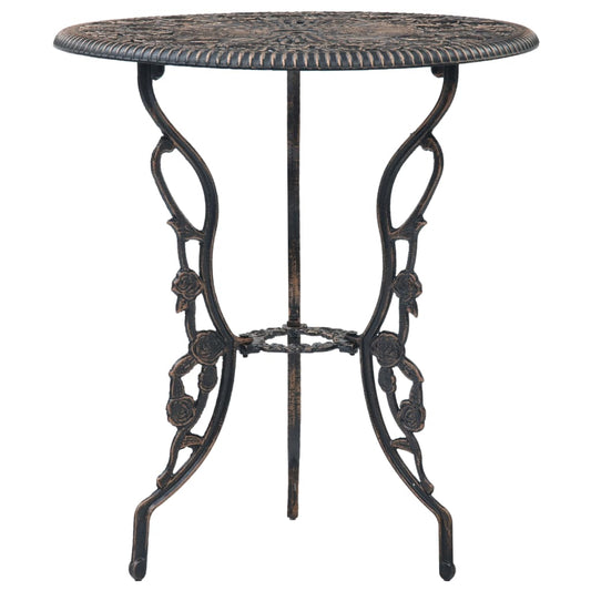 Bistro Set | Bronze | Cast Aluminium | Compact | Durable | Bistro Set