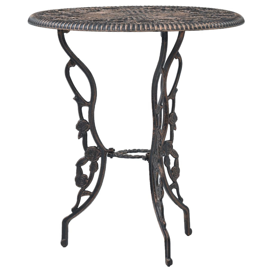 Bistro Set | Bronze | Cast Aluminium | Compact | Durable | Bistro Set