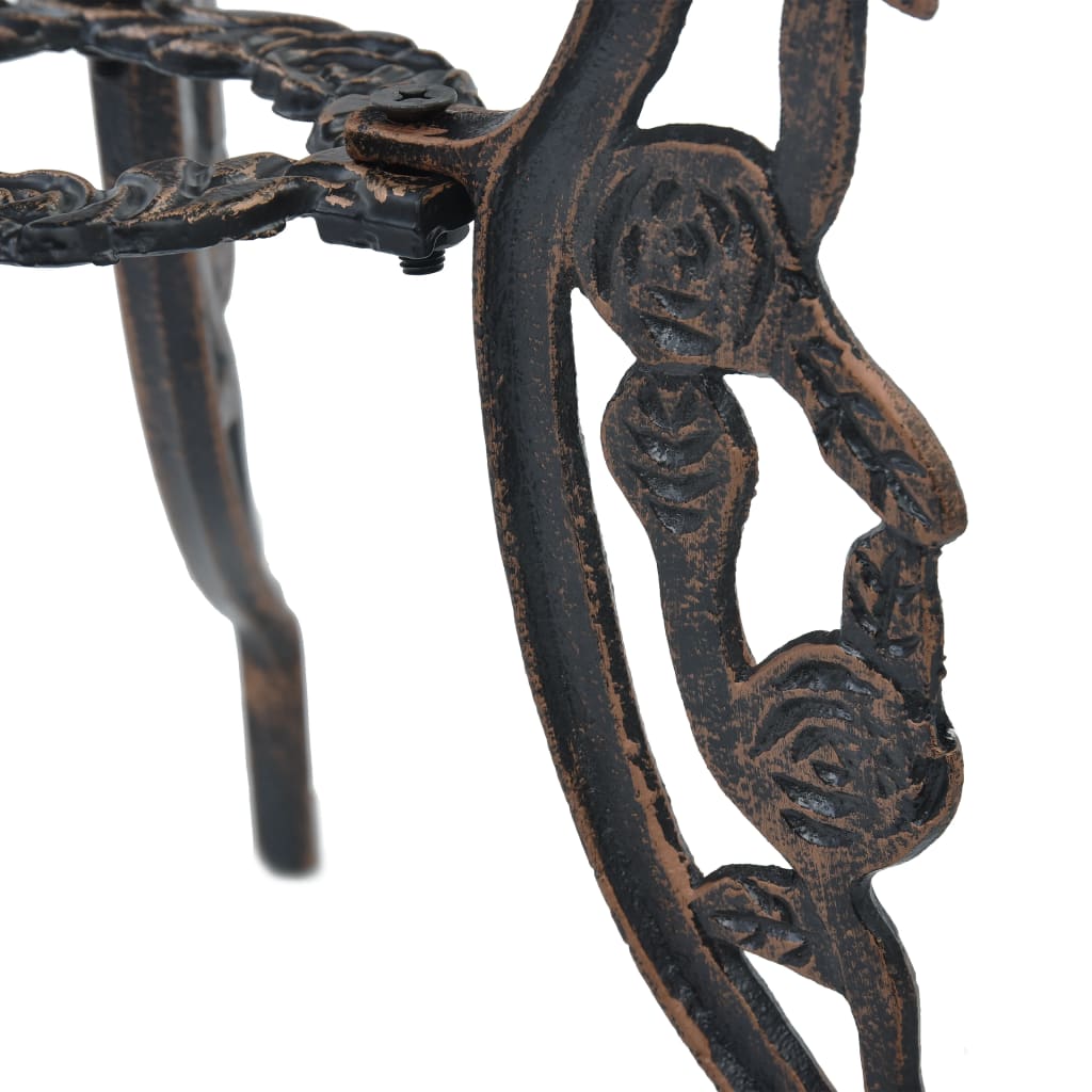 Bistro Set | Bronze | Cast Aluminium | Compact | Durable | Bistro Set