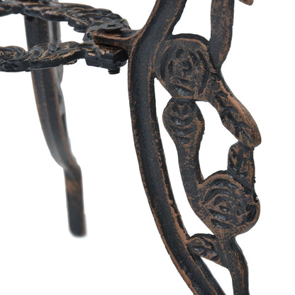Bistro Set | Bronze | Cast Aluminium | Compact | Durable | Bistro Set