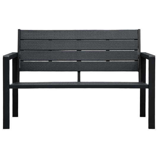 Garden Bench | Black | HDPE | 120 cm long |  Durable  | Garden Bench