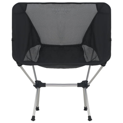 2x Folding Camping Chairs with Carry Bag 54x50x65 cm Aluminium