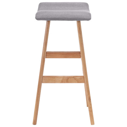 Bar Stool Light Grey Fabric