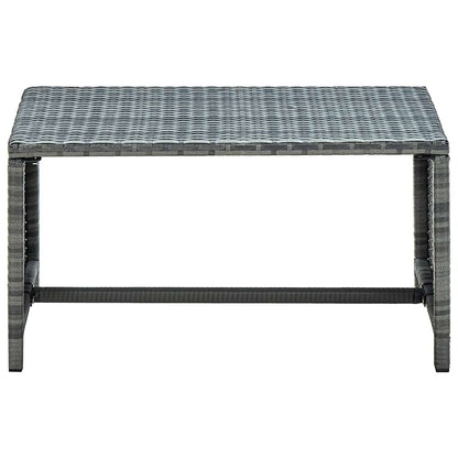 Coffee Table Anthracite 70x40x38 cm Poly Rattan