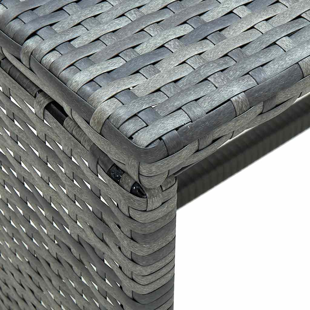 Coffee Table Anthracite 70x40x38 cm Poly Rattan