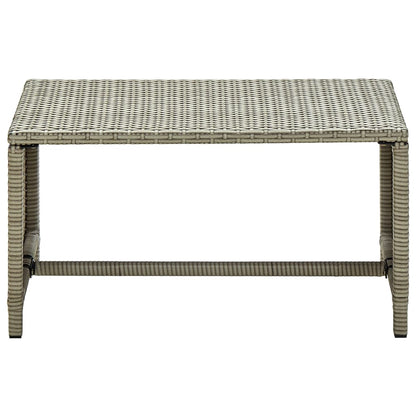 Coffee Table Beige 70x40x38 cm Poly Rattan