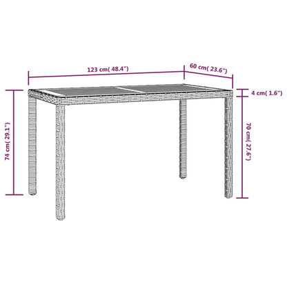 Outdoor Table | Black and Brown