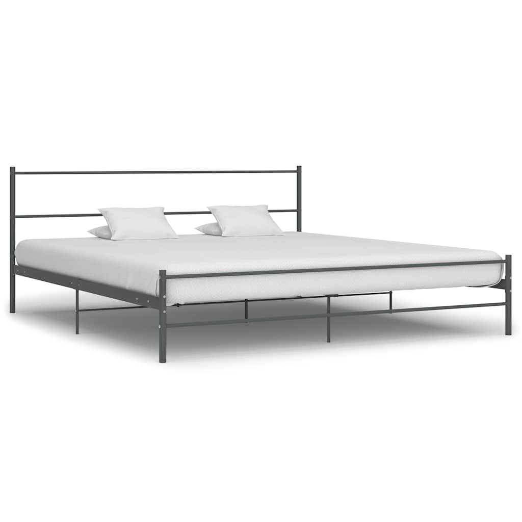 Bed Frame | Grey | Metal | Super King | Tough | Bed Frame | Rectangular