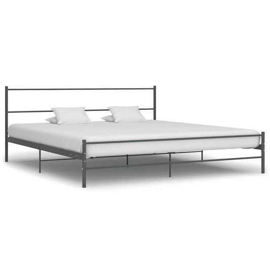 Bed Frame | Grey | Metal | Super King | Tough | Bed Frame | Rectangular