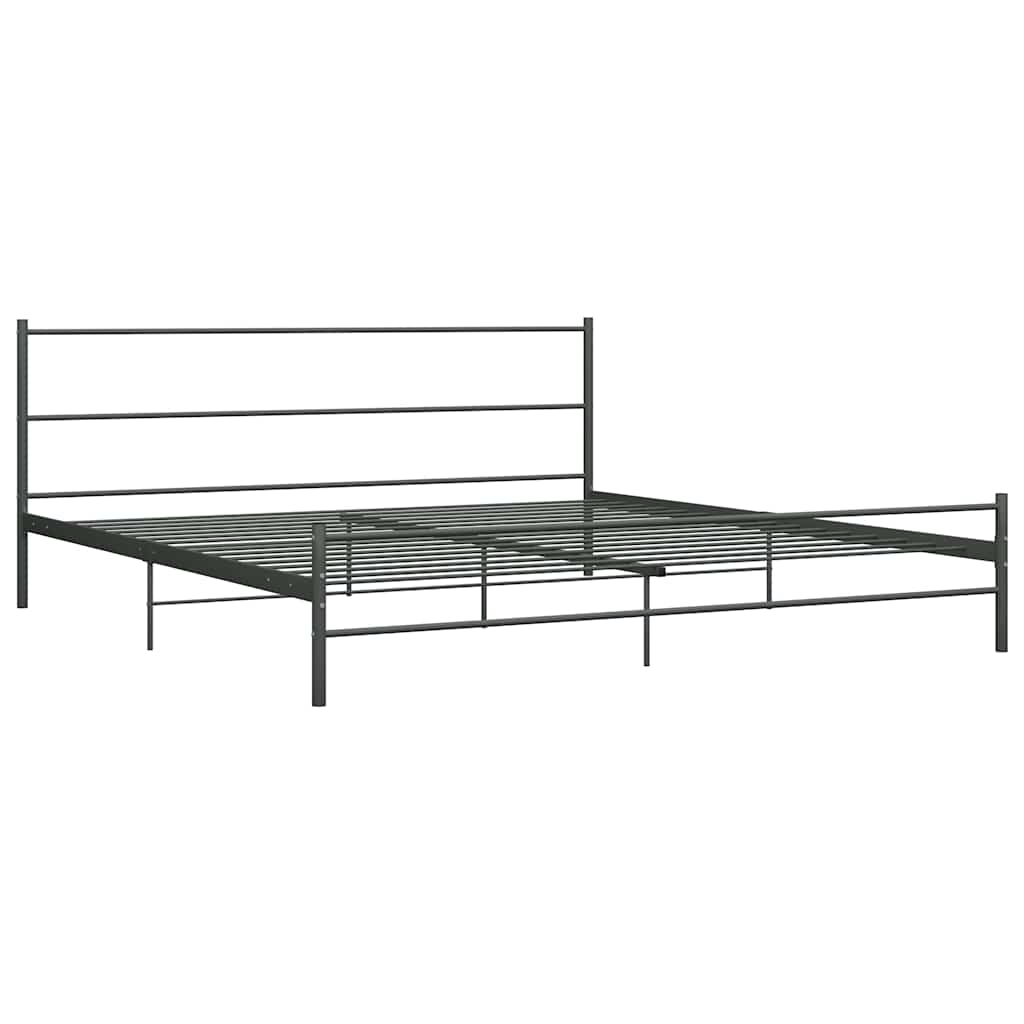 Bed Frame | Grey | Metal | Super King | Tough | Bed Frame | Rectangular