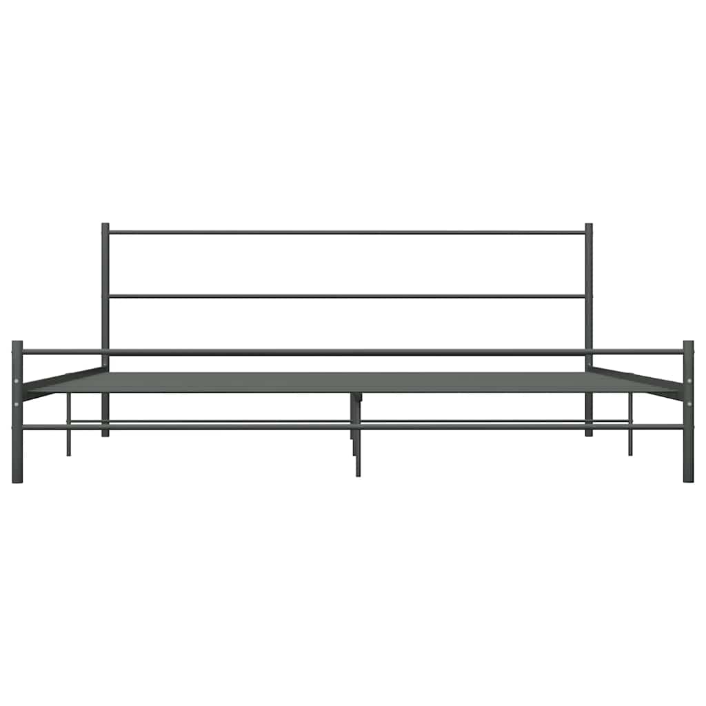 Bed Frame | Grey | Metal | Super King | Tough | Bed Frame | Rectangular