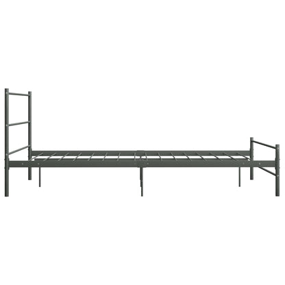 Bed Frame | Grey | Metal | Double | Durable | Bed Frame | Rectangular