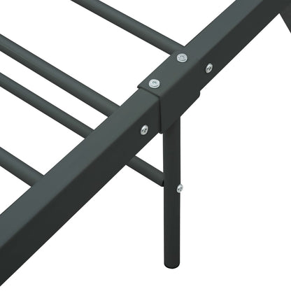 Bed Frame | Grey | Metal | Double | Durable | Bed Frame | Rectangular